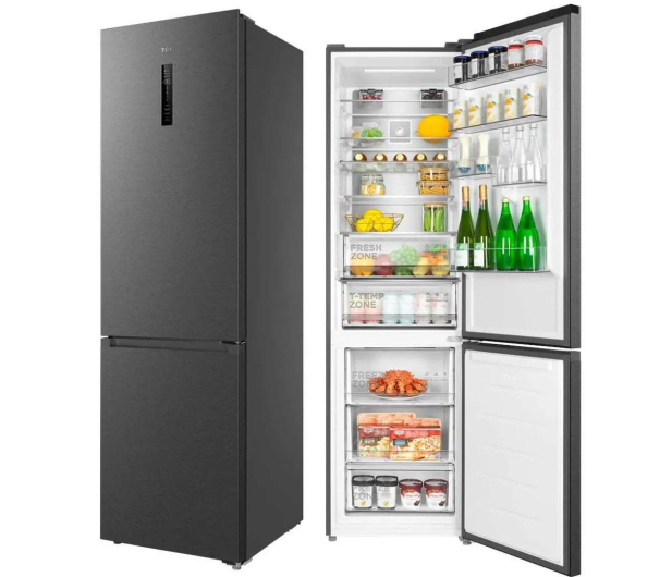 TCL Outlet RP382BXD0 No Frost 203cm Srebrna Komora Zero 382 - 1553811 - zdjęcie